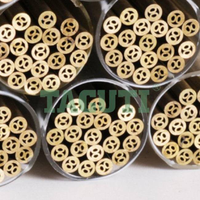 100PCS EDM Drilling Electrodes Single Channel Brass Tubes Ø0.3 X 400mm Tube